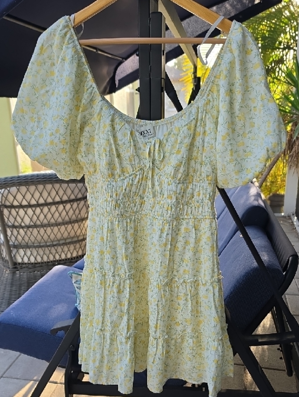 TRIXXI Yellow Floral Sundress